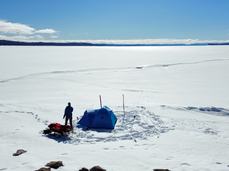 Récit d’expédition: Seule en ski et camping d’hiver sur le cratère Manicouagan